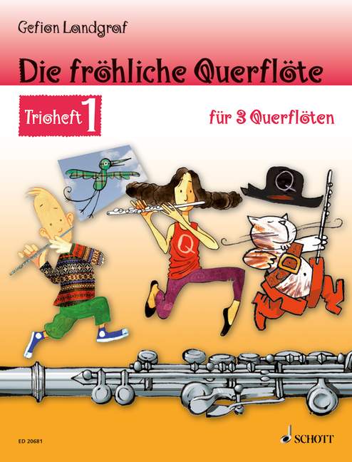 Vorderes Coverbild Die fröhliche Querflöte - Trioheft Band 1