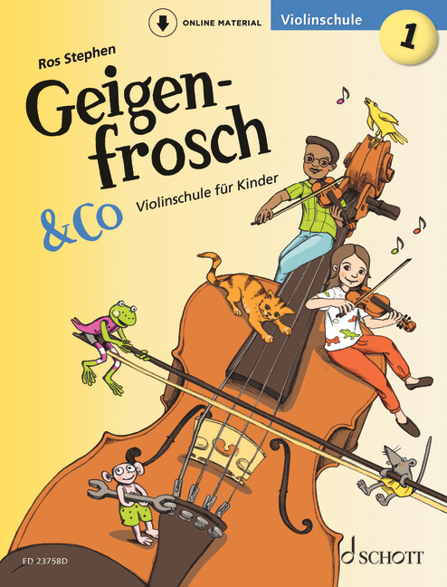 Vorderes Coverbild Geigenfrosch & Co: Violinschule 1