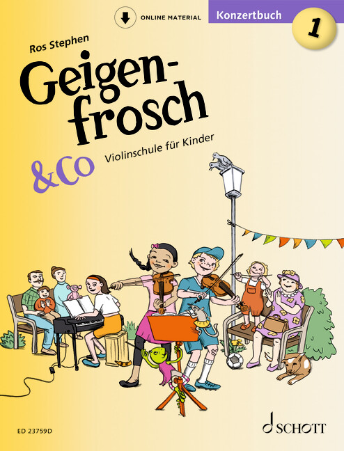 Vorderes Coverbild Geigenfrosch & Co: Konzertbuch 1