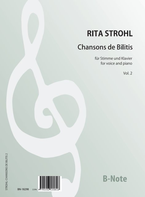Vorderes Coverbild Chansons de Bilitis für Stimme und Klavier Vol.2
