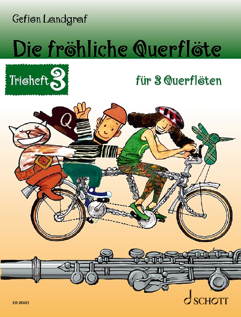 Vorderes Coverbild Die fröhliche Querflöte - Trioheft Band 3