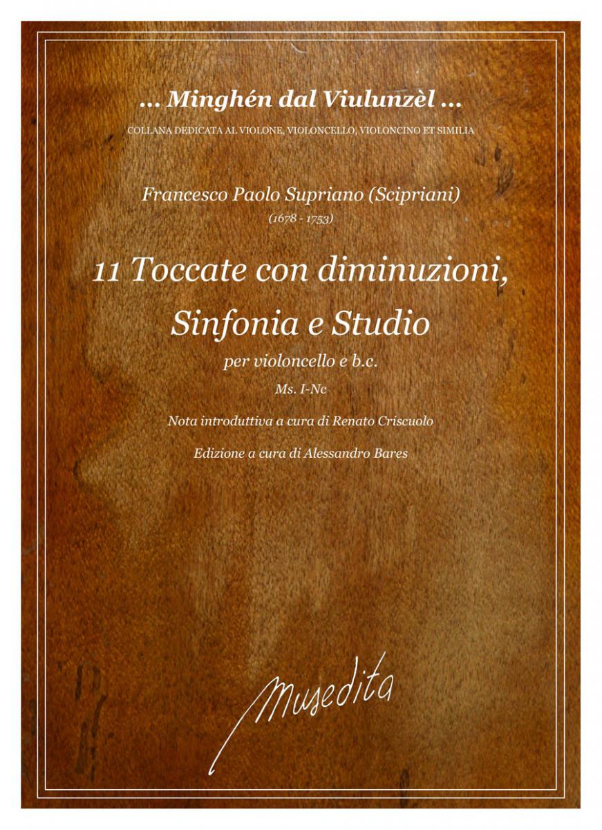 Vorderes Coverbild 11 toccate con diminuzioni, sinfonia e studio