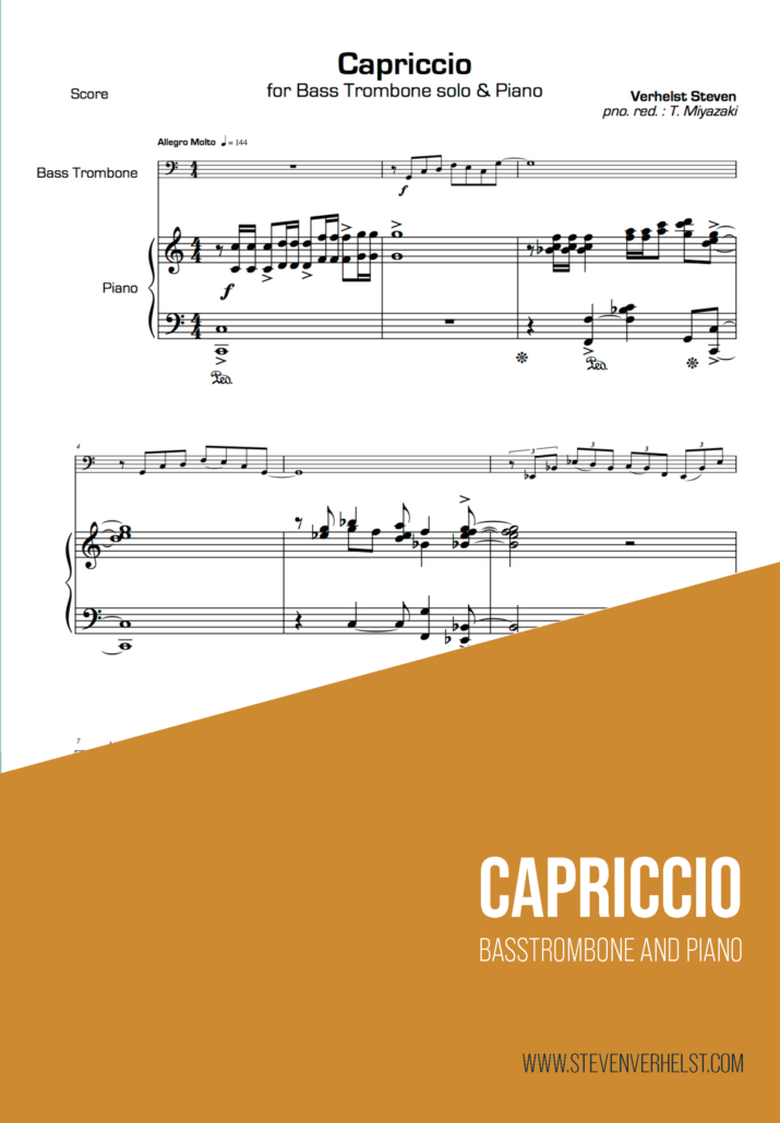 Vorderes Coverbild Capriccio – Basstrombone & Piano