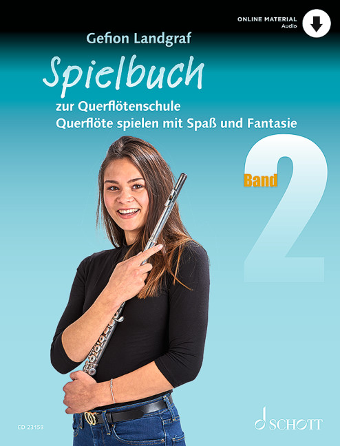 Vorderes Coverbild Querflötenschule Spielbuch Band 2
