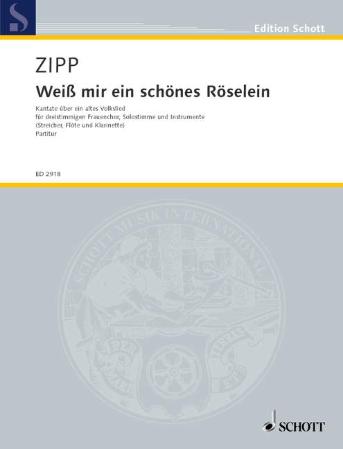Vorderes Coverbild Weiß mir ein schönes Röselein 