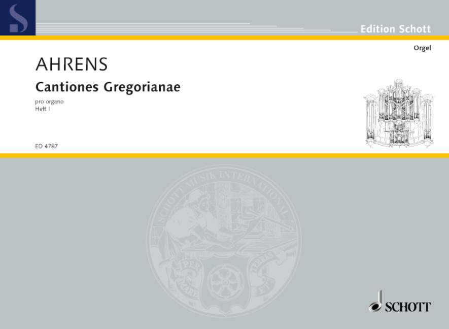 Vorderes Coverbild Cantiones Gregorianae pro organo Band 1