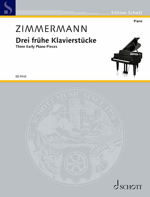 Vorderes Coverbild Drei frühe Klavierstücke 
