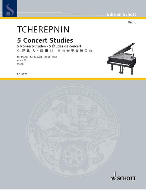 Vorderes Coverbild 5 Concert Studies op. 52 