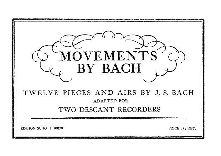 Vorderes Coverbild Movements by Bach 