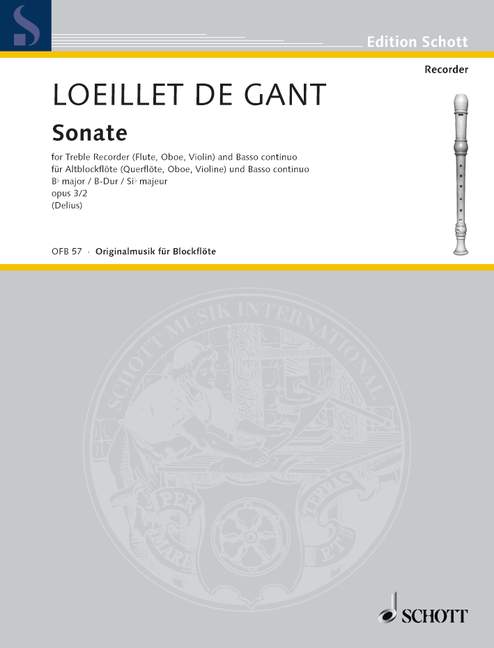 Vorderes Coverbild Sonate op. 3/2 