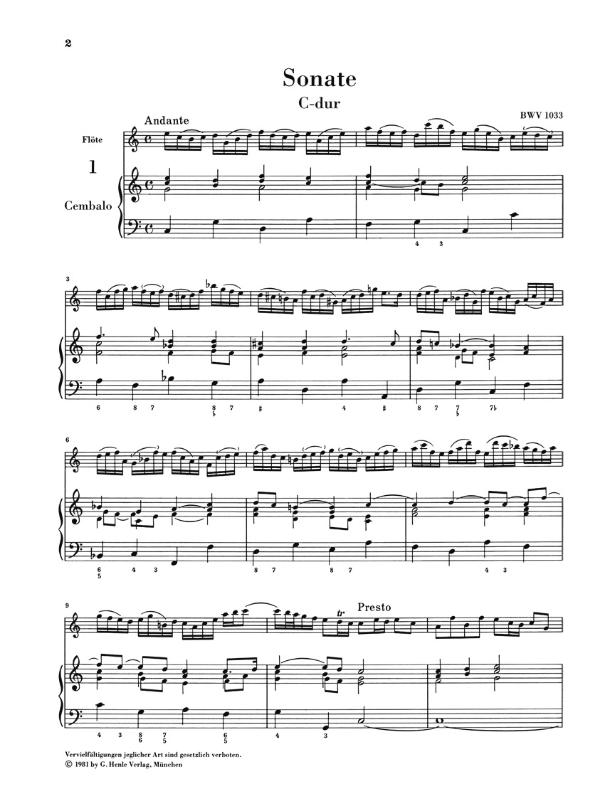 Anderes Coverbild Flötensonaten Band 2 BWV 1020, 1031, 1033