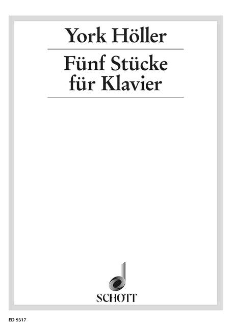 Vorderes Coverbild Fünf Stücke 