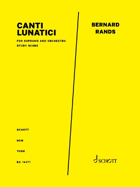 Vorderes Coverbild Canti Lunatici 