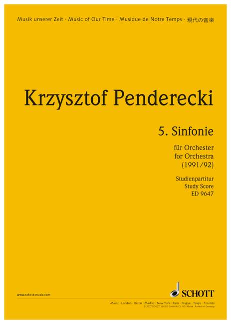 Vorderes Coverbild 5. Sinfonie 