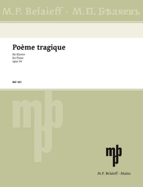 Vorderes Coverbild Poème tragique op. 34 