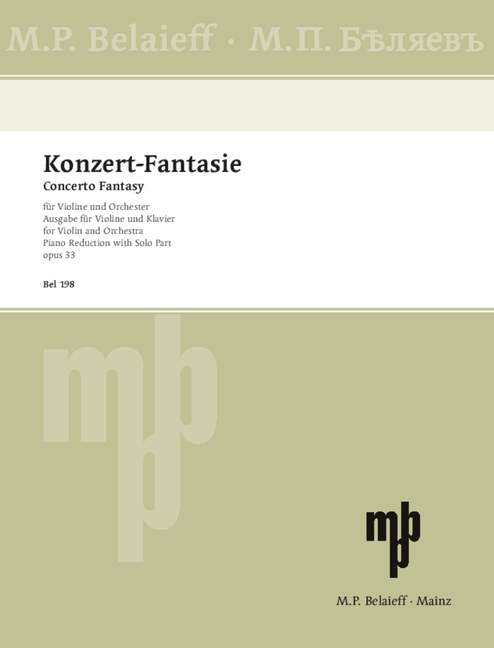 Vorderes Coverbild Konzert-Fantasie op. 33 