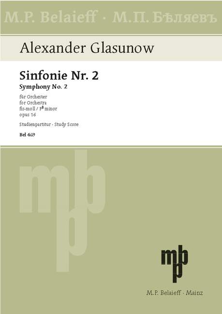Vorderes Coverbild Sinfonie Nr. 2 fis-Moll op. 16 