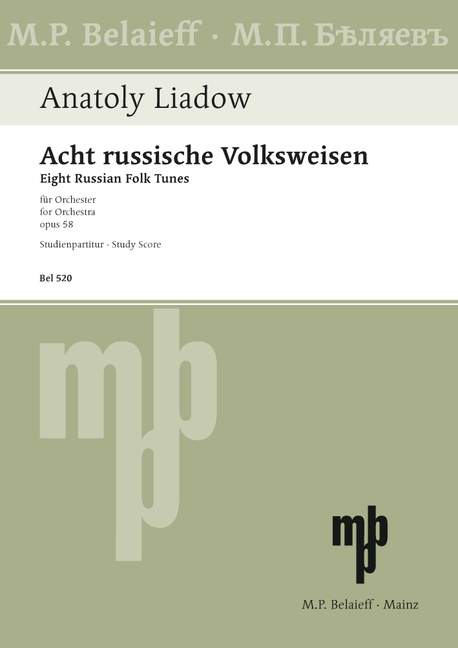 Vorderes Coverbild Acht russische Volksweisen op. 58 