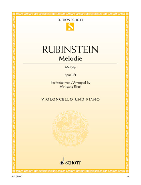 Vorderes Coverbild Melodie op. 3/1 