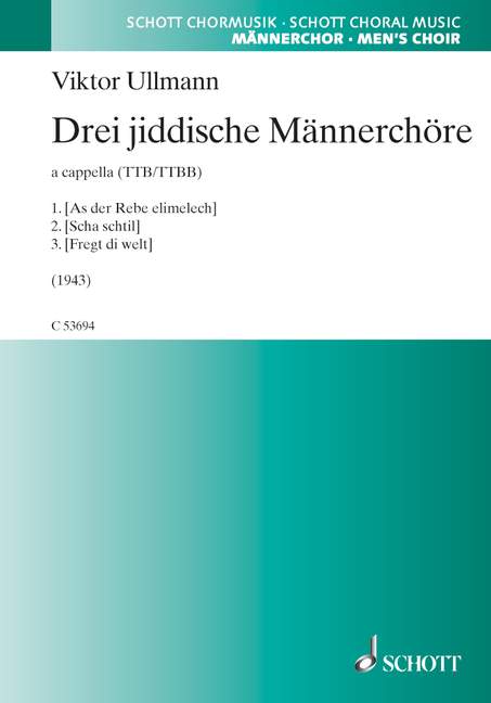Vorderes Coverbild Drei jiddische Männerchöre 