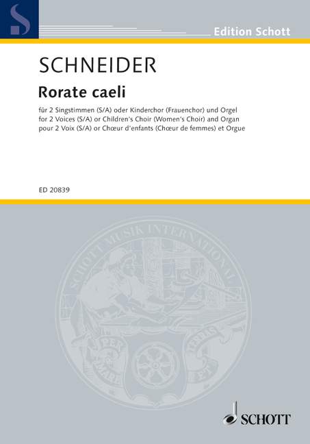 Vorderes Coverbild Rorate caeli 
