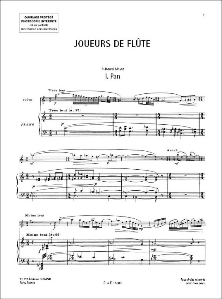 Anderes Coverbild Joueurs de flute op. 27
