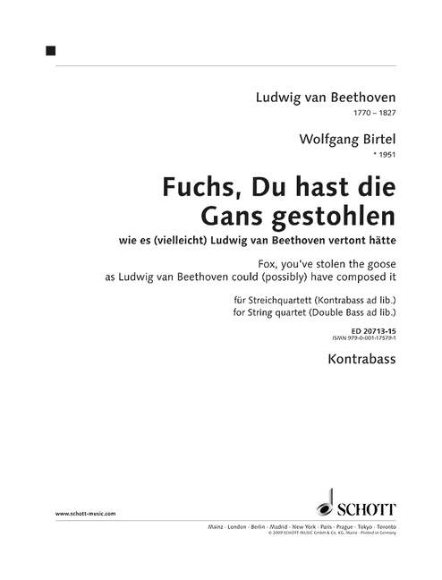 Vorderes Coverbild Fuchs, Du hast die Gans gestohlen 