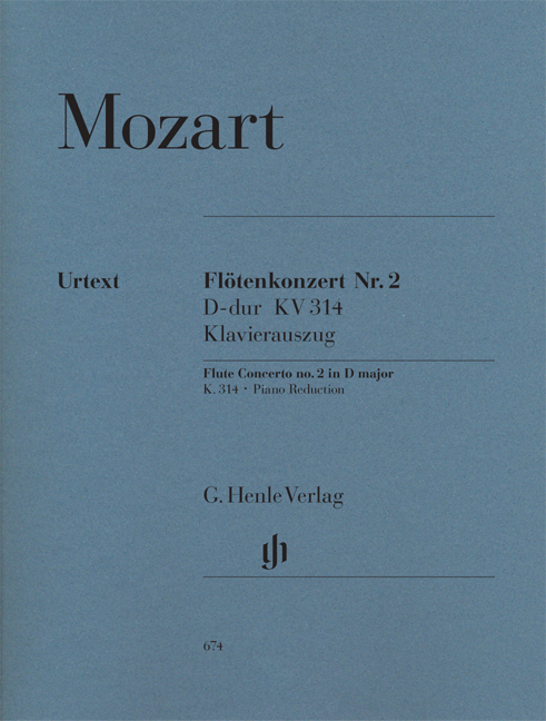 Vorderes Coverbild Flötenkonzert Nr. 2 KV 314