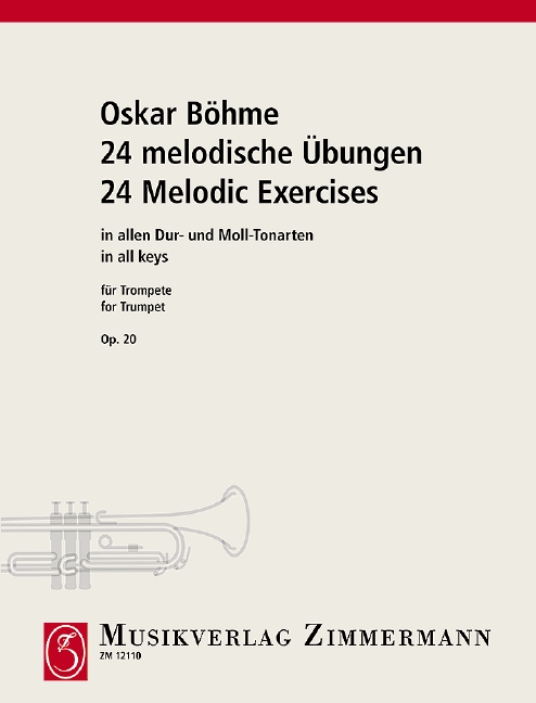 Vorderes Coverbild 24 melodische Übungen in allen Dur- und Moll-Tonarten op. 20 