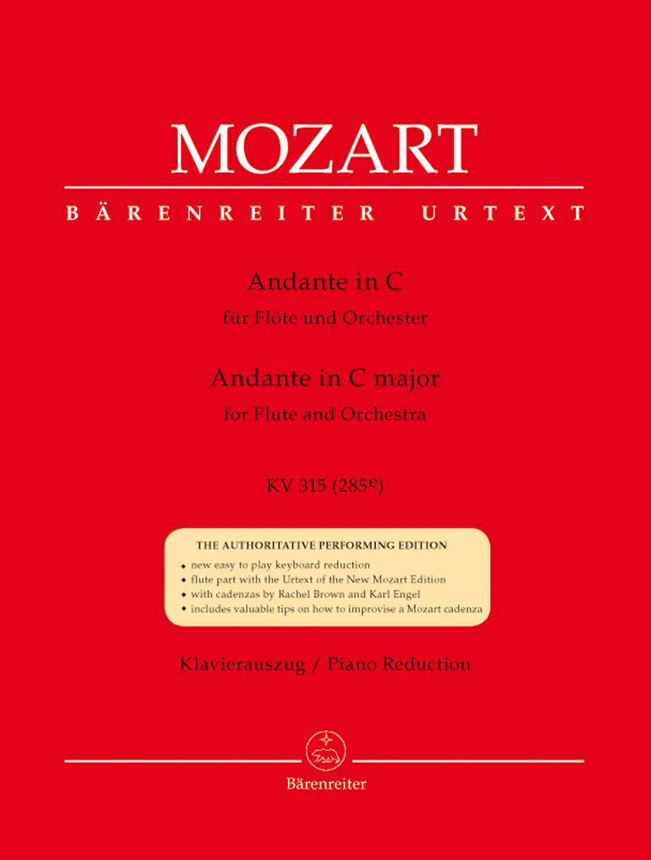 Anderes Coverbild Andante für Flöte und Orchester C-Dur KV 315 (285e)