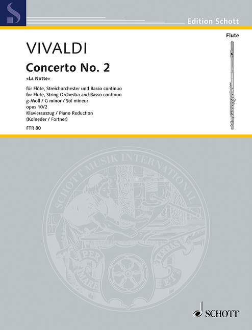 Vorderes Coverbild Concerto No. 2 g-Moll op. 10/2 RV 439/PV 342