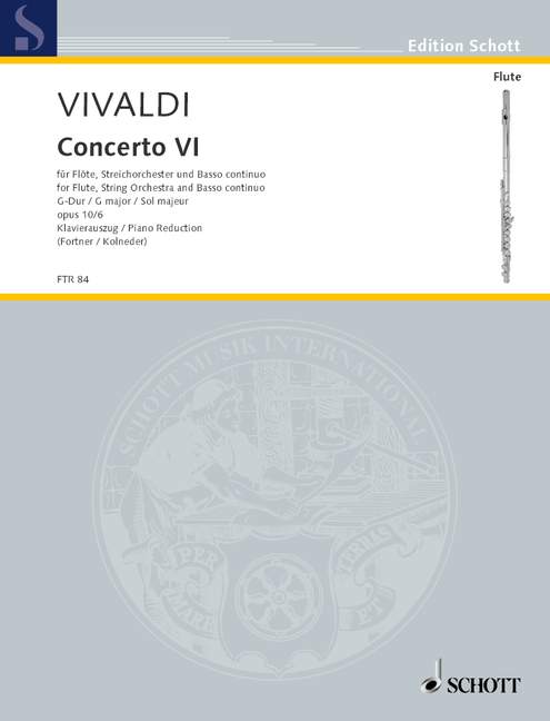 Vorderes Coverbild Concerto VI op. 10/6 RV 437/PV 105