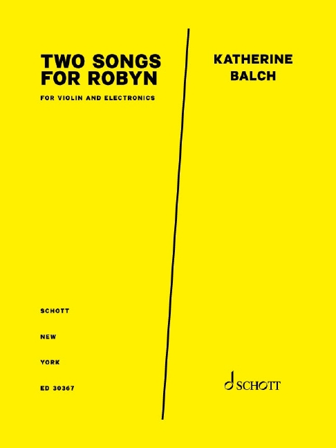Vorderes Coverbild Two Songs for Robyn 