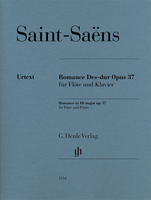 Vorderes Coverbild Romance Des-dur op. 37 für Flöte und Klavier
