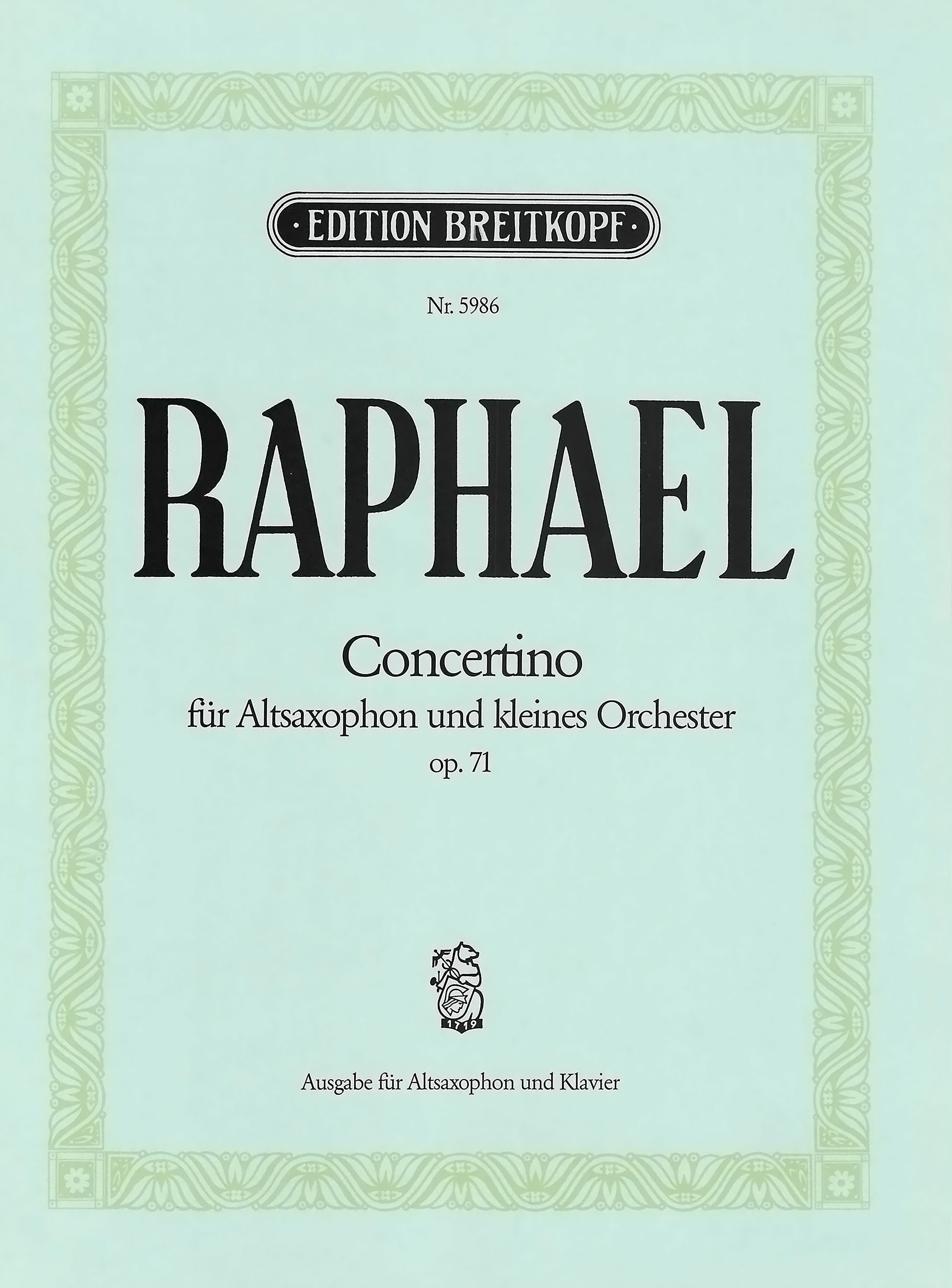 Anderes Coverbild Concertino op. 71 (1951)