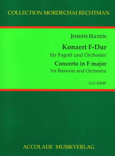 Vorderes Coverbild Konzert F-Dur Hob.VIIg:C1 