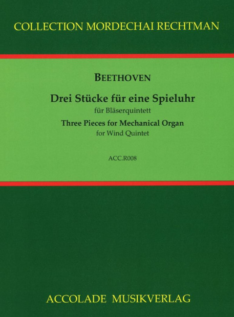 Vorderes Coverbild Drei Stücke für eine Spieluhr 
