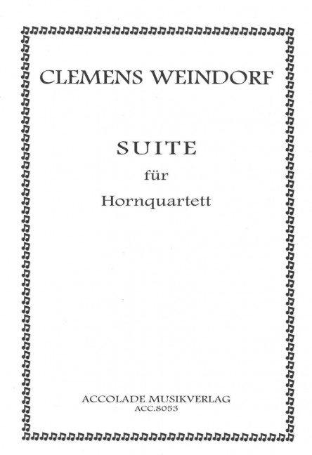 Vorderes Coverbild Suite für Hornquartett 
