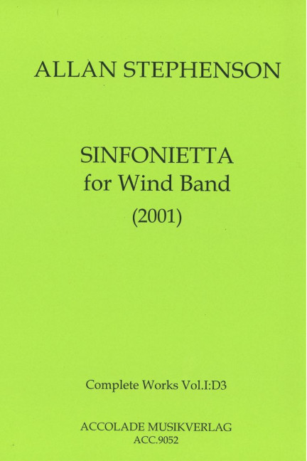 Vorderes Coverbild Sinfonietta for Wind Band 