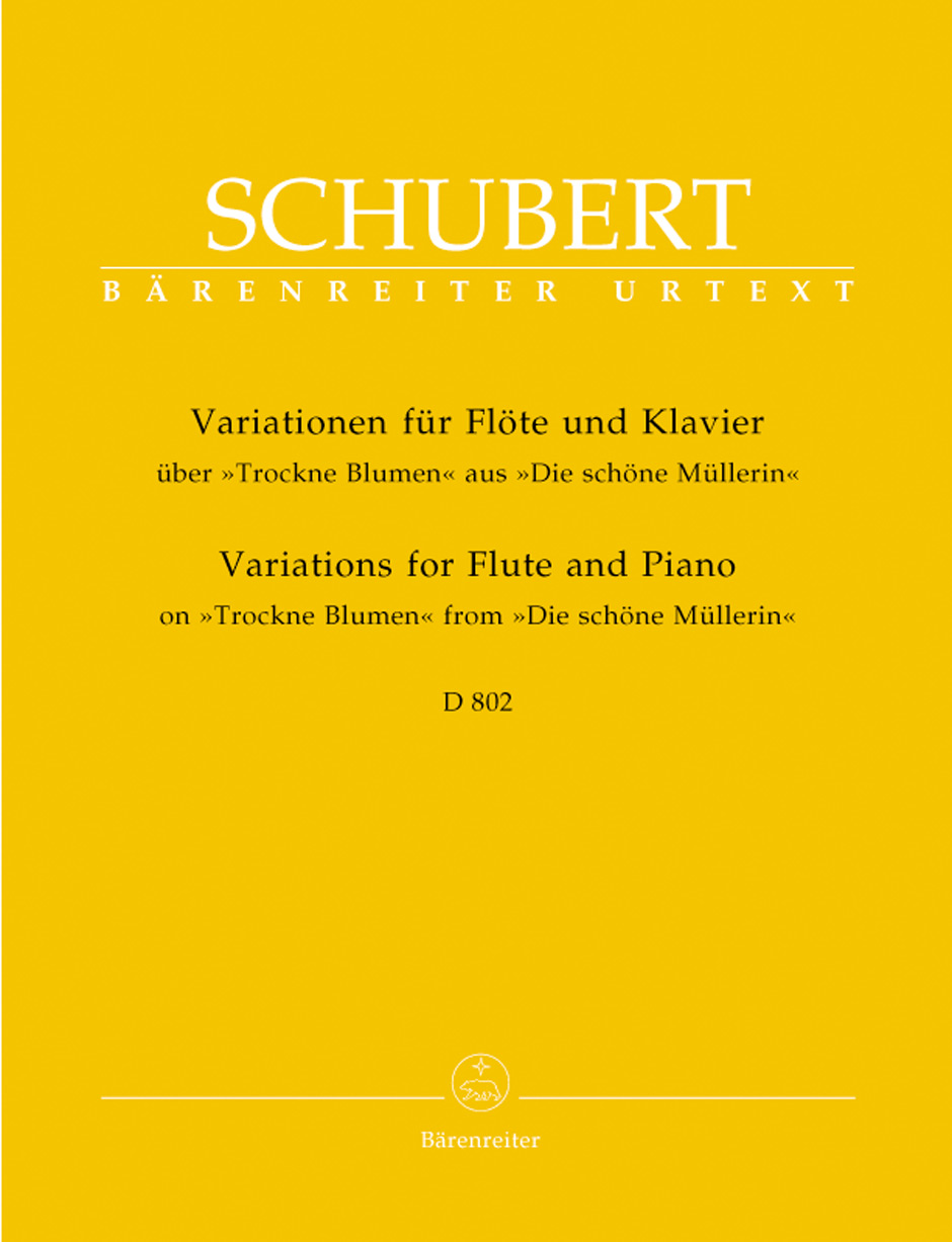 Vorderes Coverbild Variationen über "Trockne Blumen" für Flöte und Klavier op. post.160 D 802