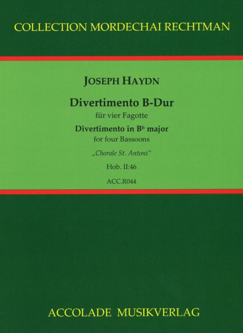 Vorderes Coverbild Divertimento B-Dur Hob.II;46 
