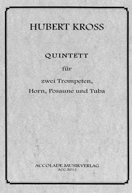 Vorderes Coverbild Quintett für Blechbläser 