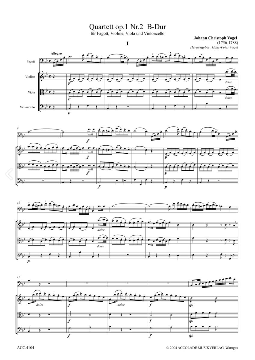 Anderes Coverbild Quartett op. 1,2 