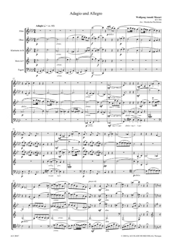 Anderes Coverbild Ausgewählte Meisterwerke für Bläserquintett 