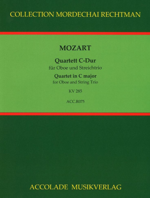 Vorderes Coverbild Quartett C-Dur KV 285 