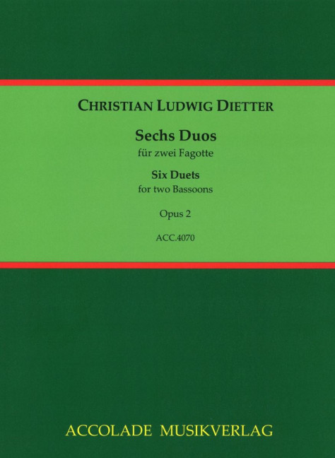 Vorderes Coverbild Sechs Duos op. 2 