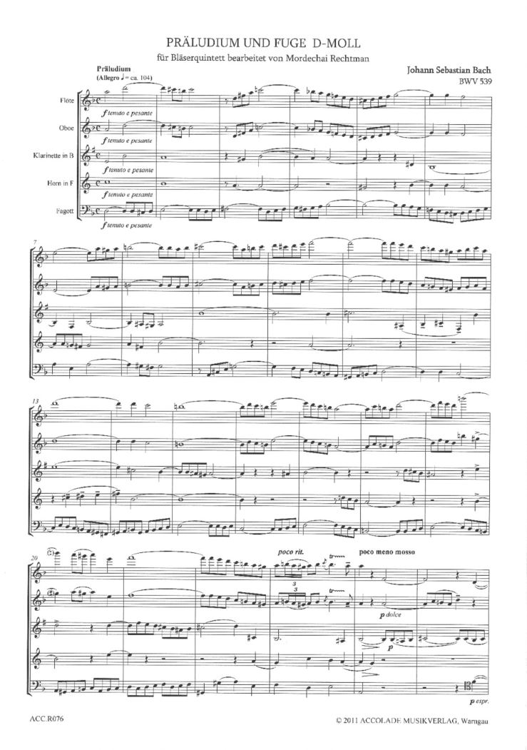 Anderes Coverbild Ausgewählte Meisterwerke für Bläserquintett 