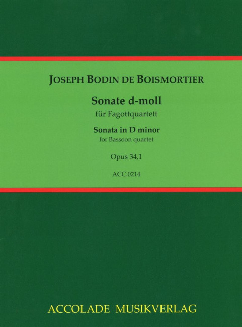 Vorderes Coverbild Sonate d-Moll op.34,1 
