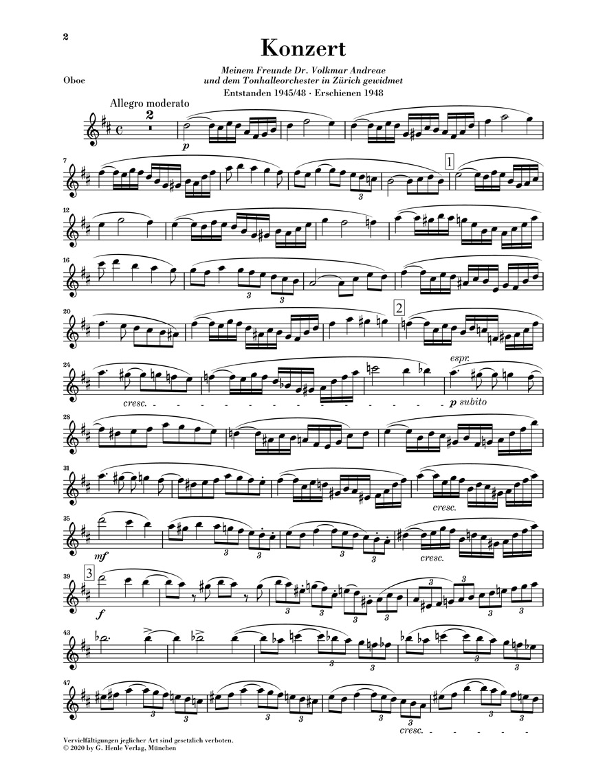 Anderes Coverbild Oboenkonzert D-dur op. 11