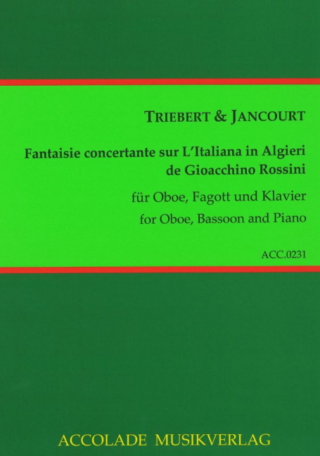 Vorderes Coverbild Fantaisie concertante über "L'Italiana in Algieri" von Rossini 
